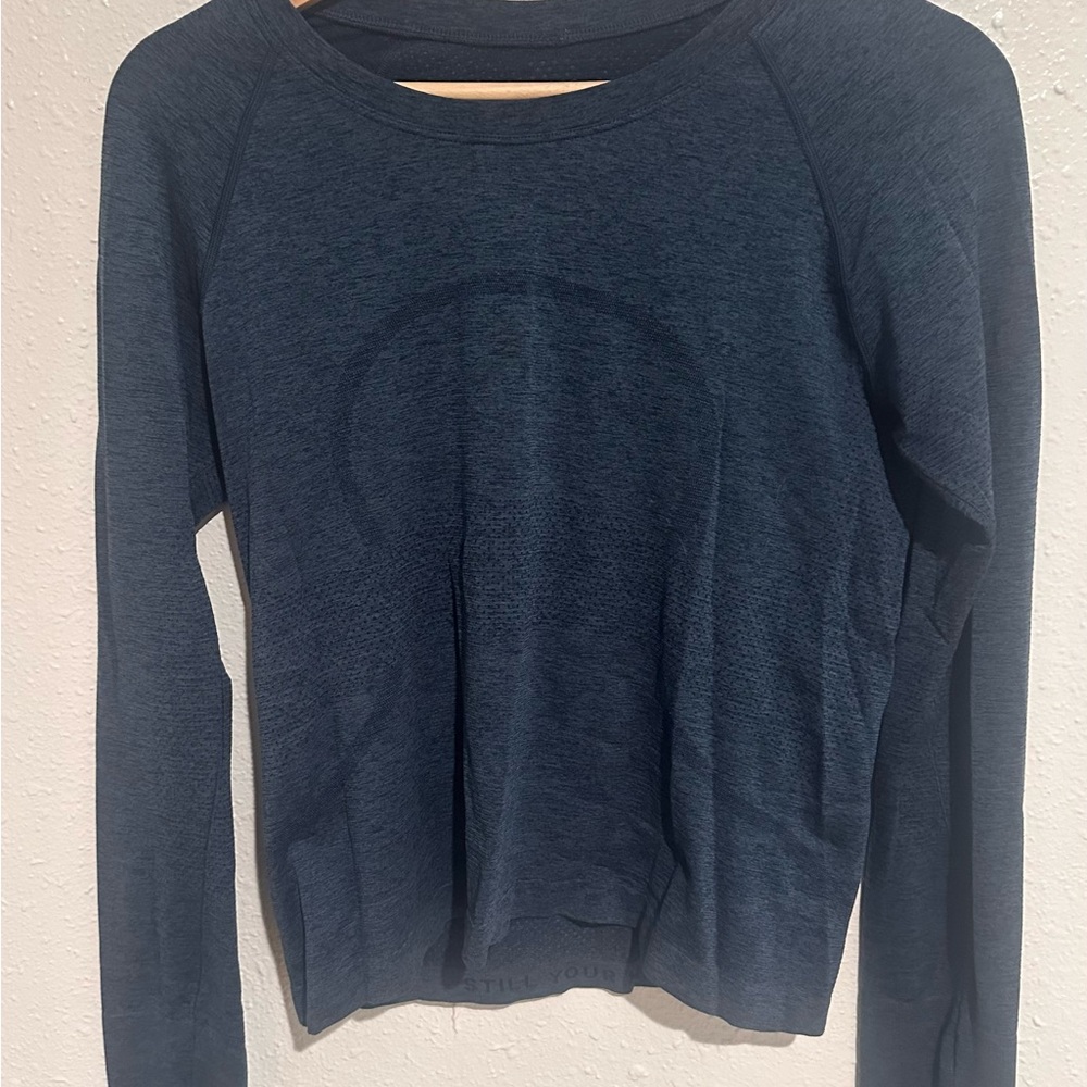 lululemon athletica Dark Blue Long Sleeve Tee